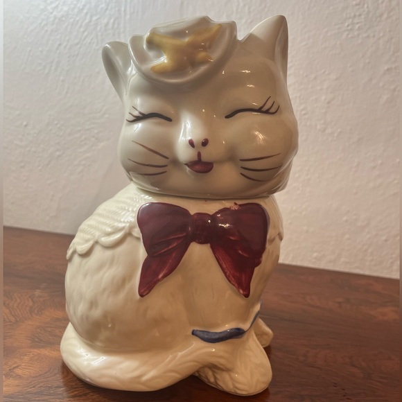 Shawnee Pottery Puss ‘n Boots Vintage 1940’s Cat Cookie Jar - Picture 2 of 9